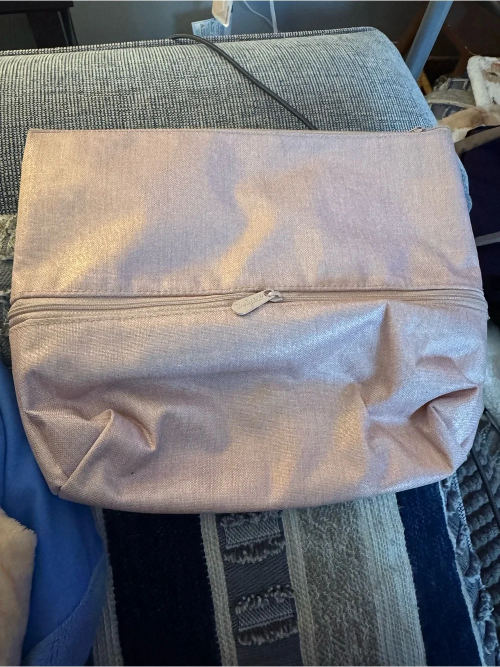 thirty-one Rose Gold Shimmer Cosmetic Pouch